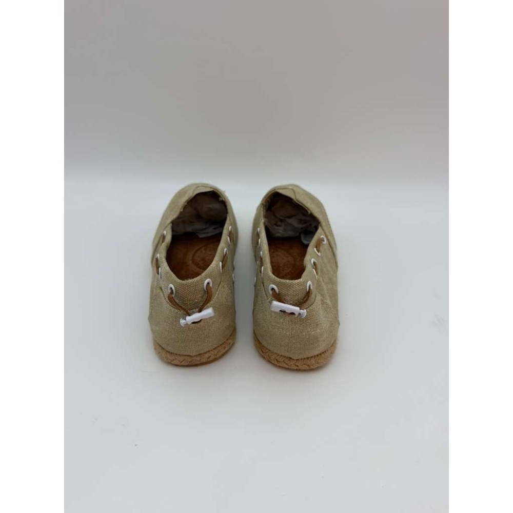 Slip-On Canvas Espadrille Shoes Lightweight Comfort Flat Women - Beige - Size 8 - Picture 5 of 8
